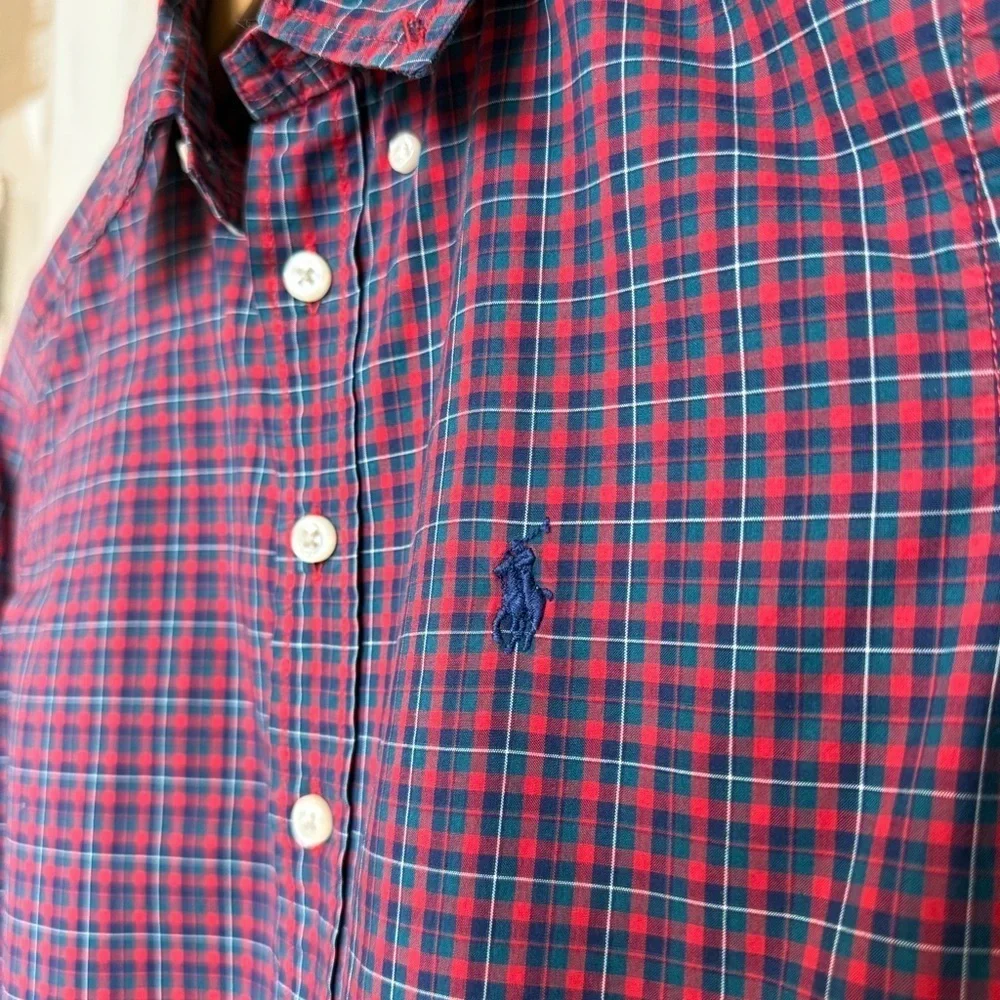 Ralph Lauren Boy’s Plaid Button-Down Shirt Multicolor Size S Casual Cotton